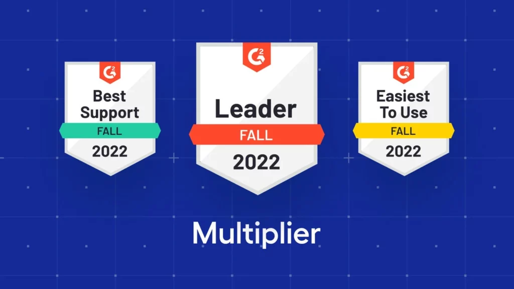 Multiplier Named Leader in G2’s Fall 2022 Grid® Report and #1 Across Multiple Categories
